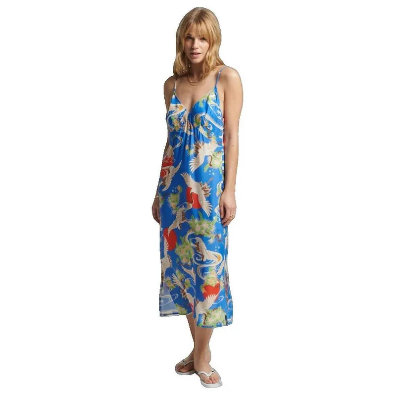 Μακριά Φορέματα Superdry Robe Vintage Midi
