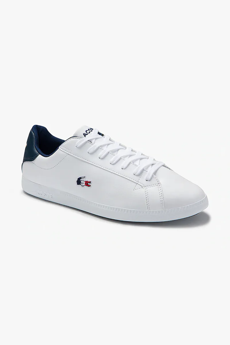 Lacoste ανδρικά sneakers με κορδόνια "Graduate Tricolore" - 39SMA0027407 Λευκό