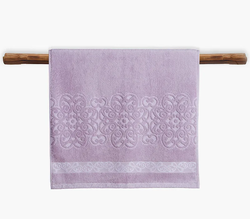Πετσέτα Προσώπου 50x90 Nef-Nef Homeware Premium Zaphira Mauve