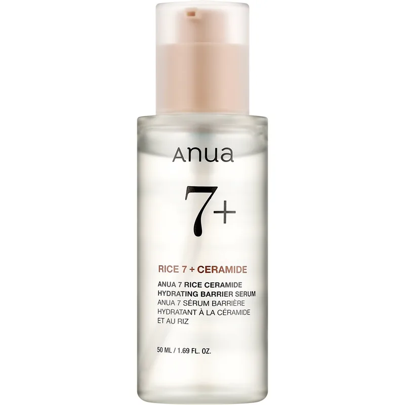Anua Rice 7 + Ceramide Hydrating Barrier Serum Ενυδατικός Ορός Προσώπου για Θρέψη & Ομοιόμορφο Τόνο σε Όλους τους Τύπους Επιδερμίδας 50ml