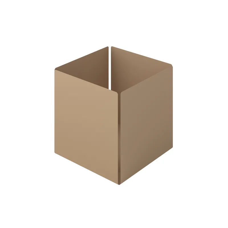 Θήκη Οργάνωσης Ανοξείδωτη Matt Μπεζ Pam & Co 13x13x13εκ. 118-103 (Υλικό: Ανοξείδωτο, Χρώμα: Μπεζ) - Pam & Co - 118-103