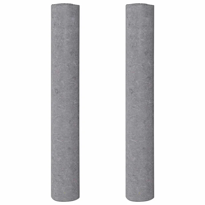 vidaXL Αντιολισθητικά Φλις Βαφής 2 τεμ. 10 μ. 180 γρ./μ² Γκρι