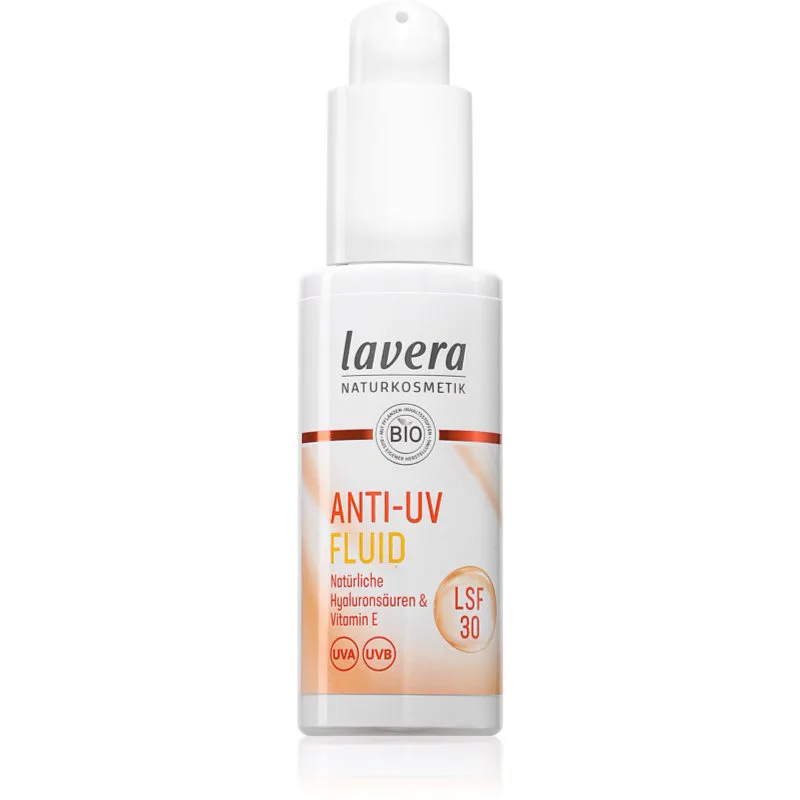 Lavera Anti-UV Fluid αντηλιακό υγρό για πρόσωπο SPF 30 30 ml