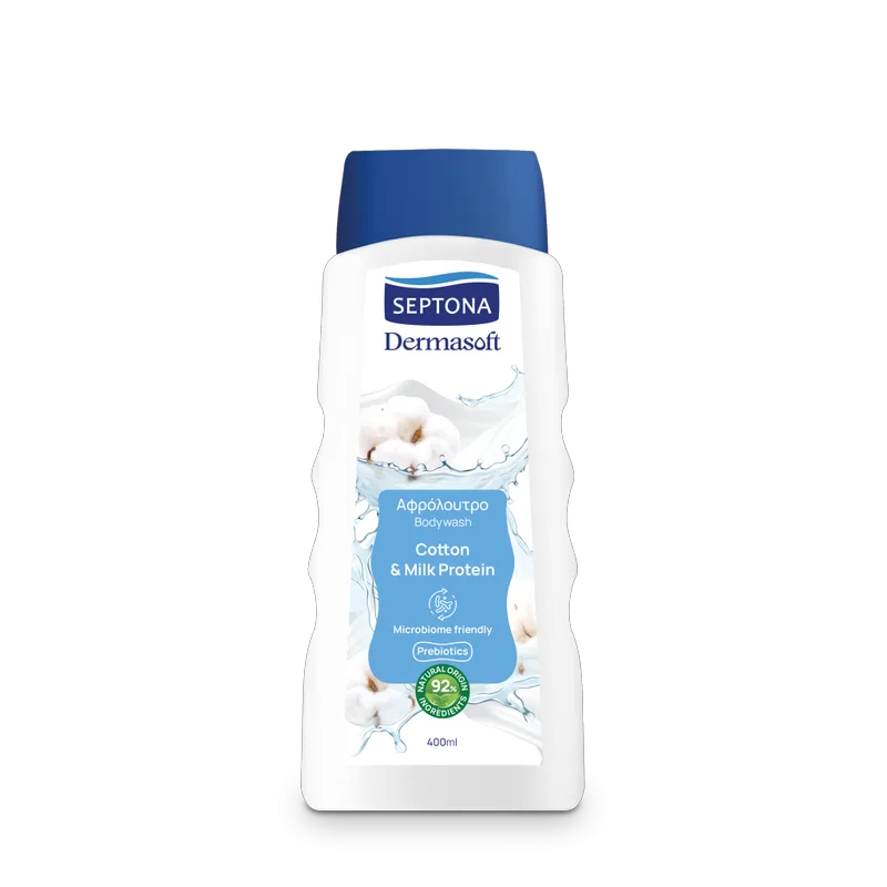 Septona Dermasoft Αφρόλουτρο Ενηλίκων Cotton & Milk Protein 400ml