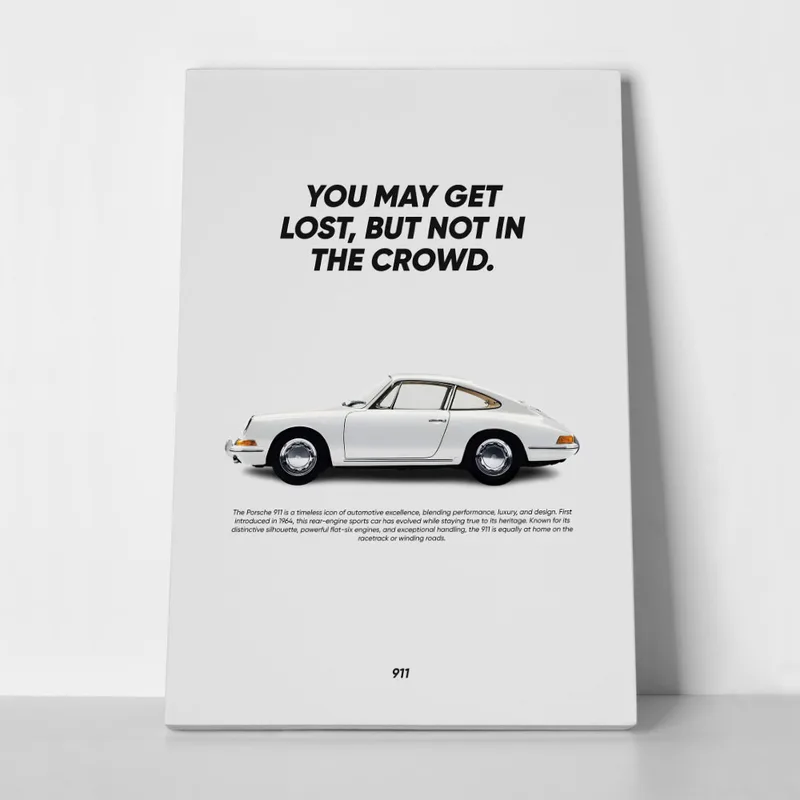 Πινακας σε καμβά PORSCHE QUOTE