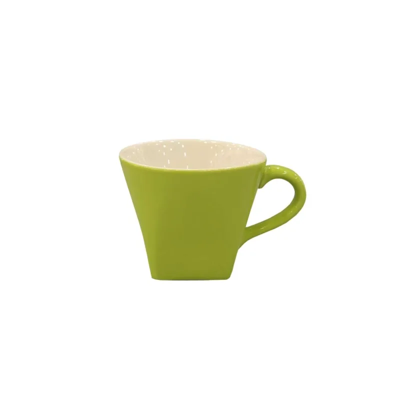 Φλυτζάνι Cappuccino Πορσελάνης Λαχανί Must Art Et Lumiere 250ml 06659 (Σετ 2 Τεμάχια) (Υλικό: Πορσελάνη, Χρώμα: Λαχανί ) - Art Et Lumiere - lumiere_06659