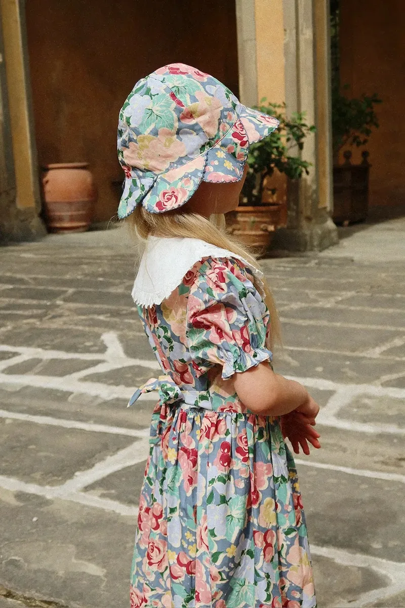 Konges Sløjd φόρεμα babydoll βαμβακερό COEUR COLLAR DRESS GOTS