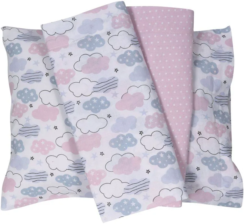 ΣΕΤ ΣΕΝΤΟΝΙΑ ΚΟΥΝΙΑΣ DAS HOME BABY FUN 4807 ΡΟΖ/ΓΚΡΙ/ΛΕΥΚΟ 130X170CM 3ΤΜΧ