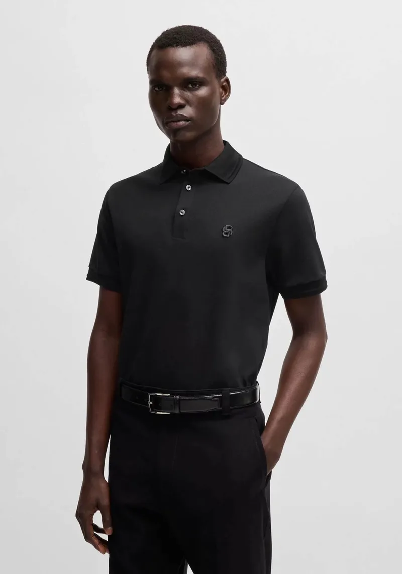 BOSS Κοντομάνικη Polo της σειράς C Parris - 50533355 001 Black
