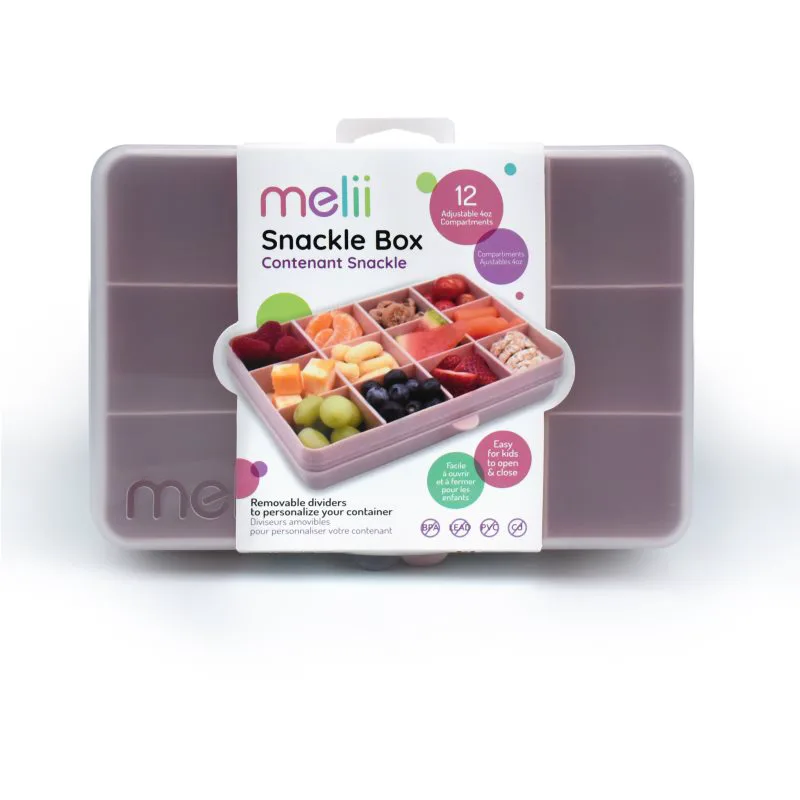 Melii Snackle Box κουτί για σνακ Ροζ 1368 ml