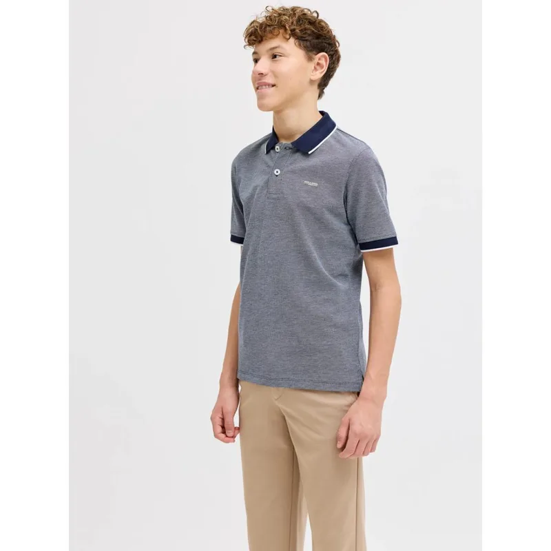 Μπλούζα πικέ πόλο αγόρι Jack & Jones-12279751-Maritime Blue