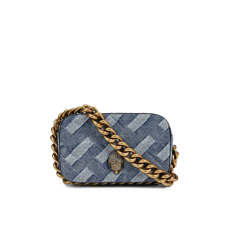 Χιαστί γυναικεία Kurt Geiger Μπλε 9321188669 Small Kensington Camera Bag 261
