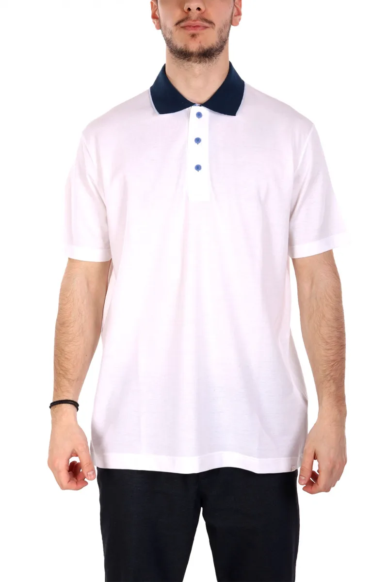 PAUL&SHARK POLO ΛΕΥΚΟ-ΜΠΛΕ