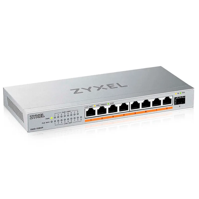Zyxel XMG-108 Διακόπτης 8 Θυρών 10/2,5G PoE++