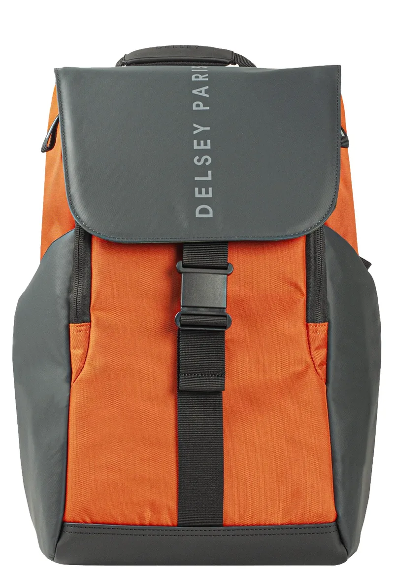 Σακίδιο Πλάτης Delsey Securflap 45,5×31,5×14,5cm Με Θέση PC 15,6'' 202061025-Orange