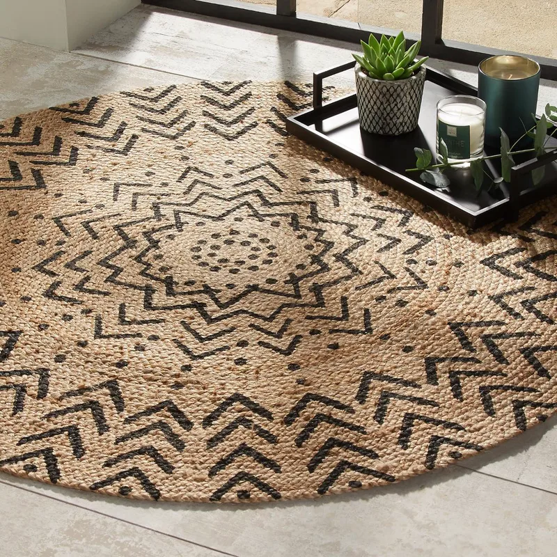 Στρογγυλό Χαλί Καλοκαιρινό (Φ120) A-S Living Boho 163954