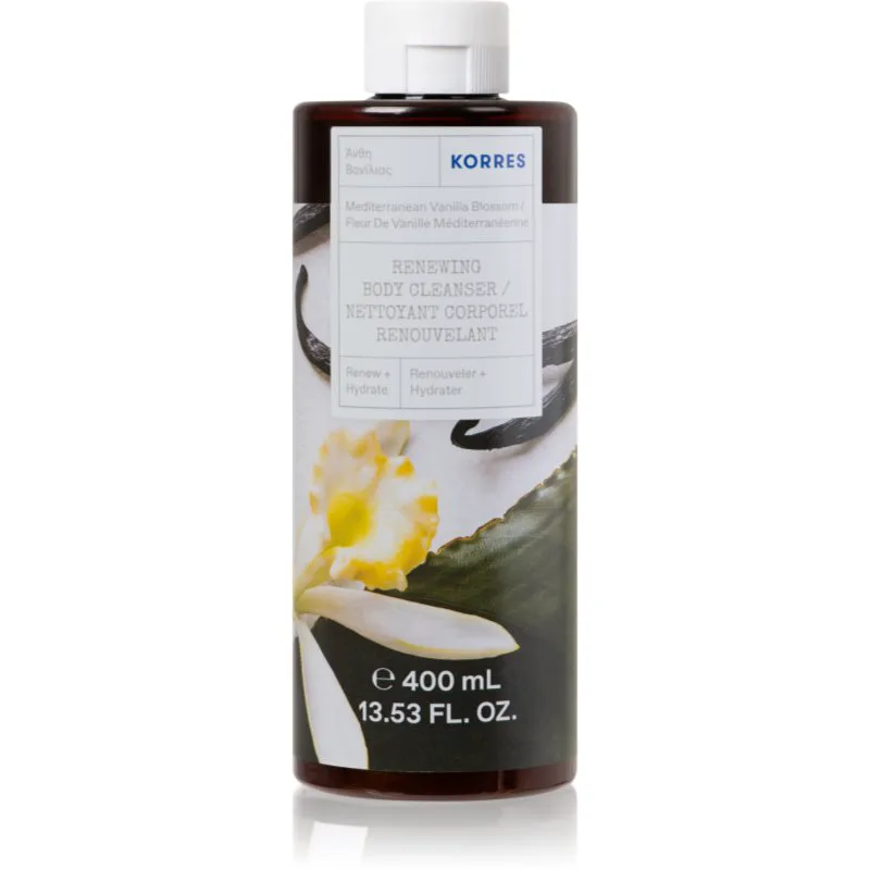 Korres Mediterranean Vanilla Blossom ενεργοποιητικό τζελ ντους 400 ml