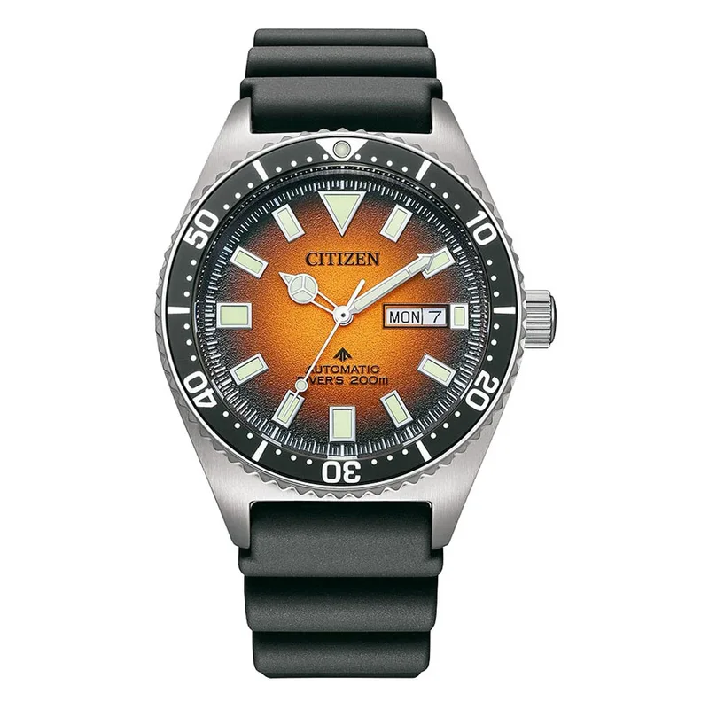 CITIZEN Promaster Divers Automatic Black Polyurethane Strap NY0120-01ZE
