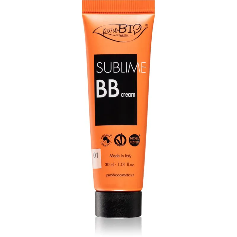 puroBIO Cosmetics Sublime ενυδατική ΒΒ κρέμα απόχρωση 01 30 ml