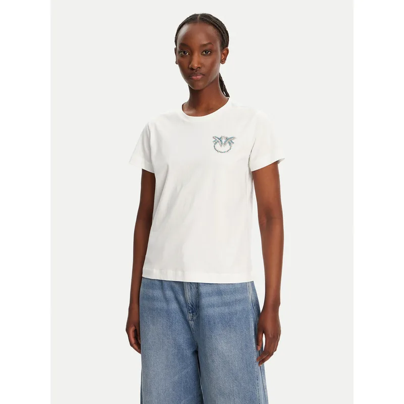 PINKO T-Shirt Nambrone 103320 A2G7 Λευκό Regular Fit