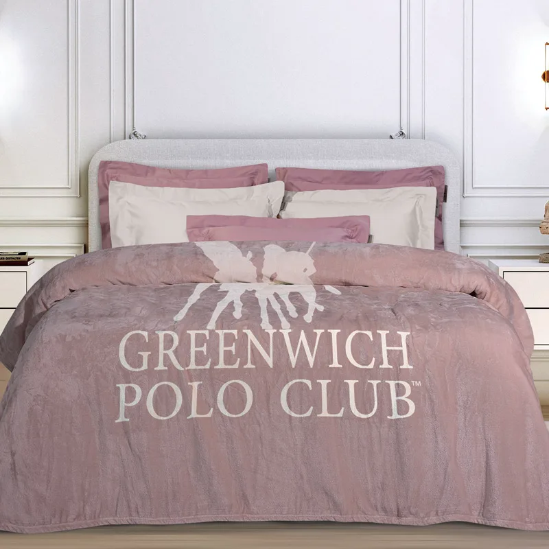 Κουβέρτα Fleece Υπέρδιπλη 220x240 Greenwich Polo Essential 3491 Nude 220x240
