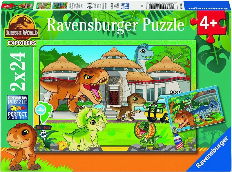 ΠΑΖΛ ΔΕΙΝΟΣΑΥΡΑΚΙΑ RAVENSBURGER (2Χ24) 44 ΚΟΜΜΑΤΙΑ