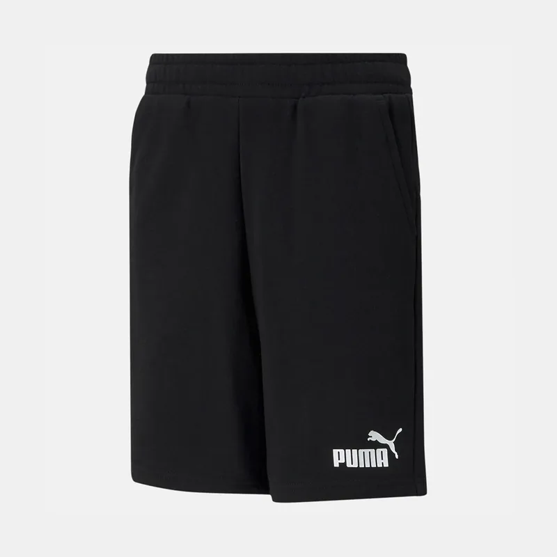 KIDS' PUMA ESSENTIALS SWEAT SHORTS ΜΑΥΡΟ