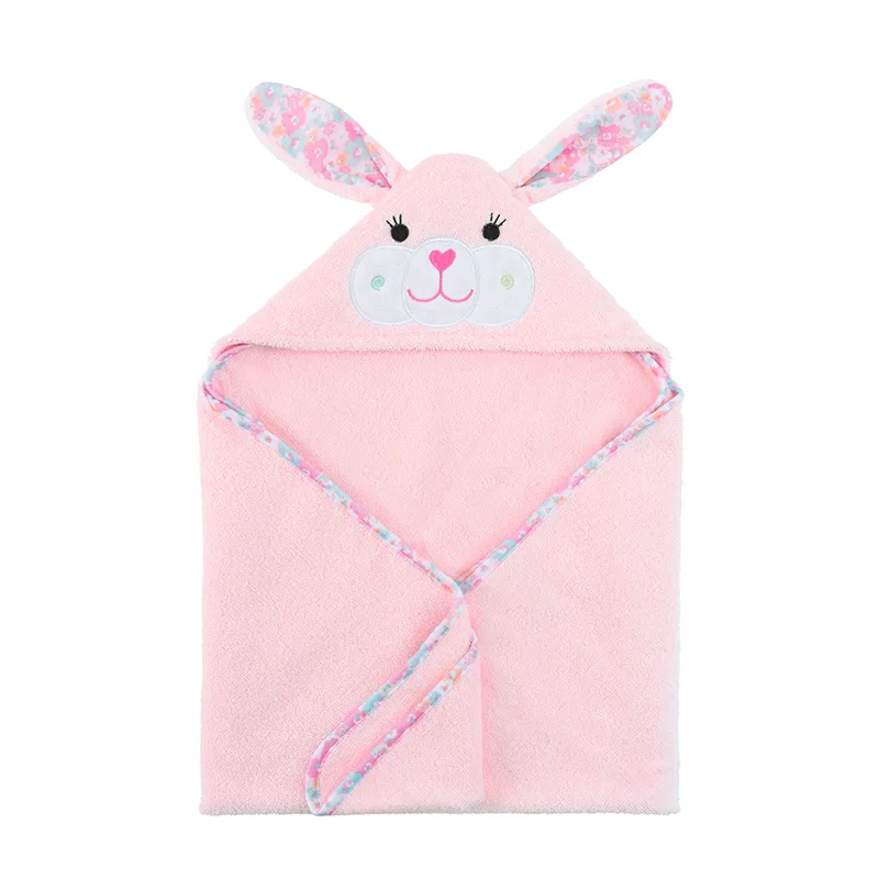 Κάπα Βαμβακερή 77x77εκ. Bunny Zoocchini ZOO1010 (Ύφασμα: Βαμβάκι 100%, Χρώμα: Ροζ) - Zoocchini - ZOO1010