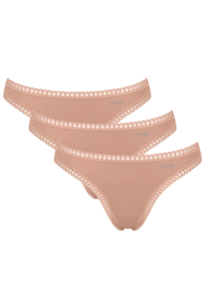 Sloggi γυναικεία εσώρουχα Sloggi GO Crush String (Συσκ. 3 τεμαχίων)-10219704-00ME