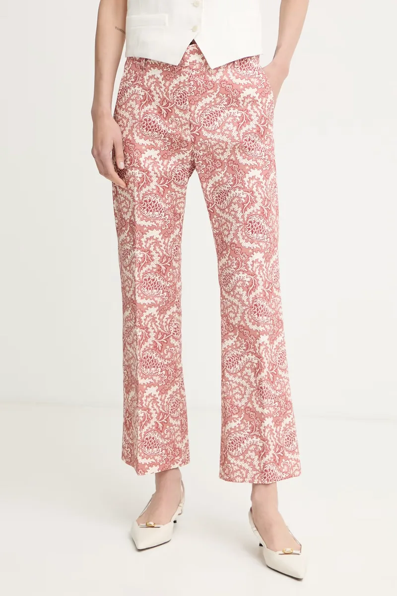 Weekend Max Mara Παντελόνι γυναικείο από βαμβάκι με ελαστάν ONDE