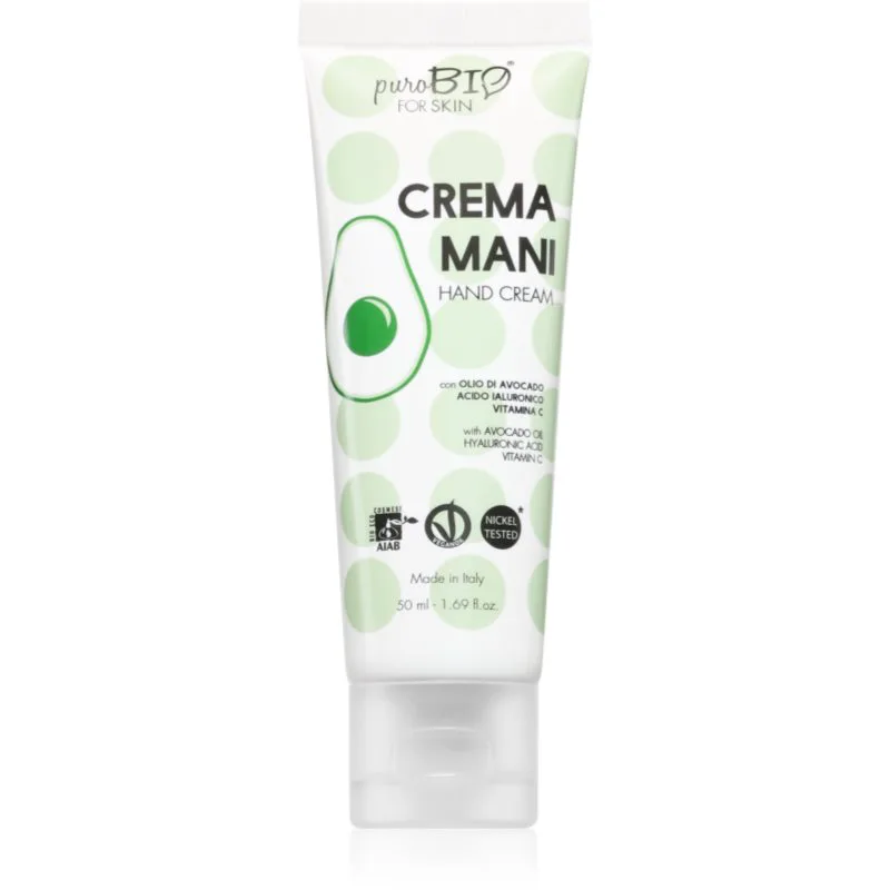 puroBIO Cosmetics For Skin θρεπτική κρέμα για τα χέρια 50 ml