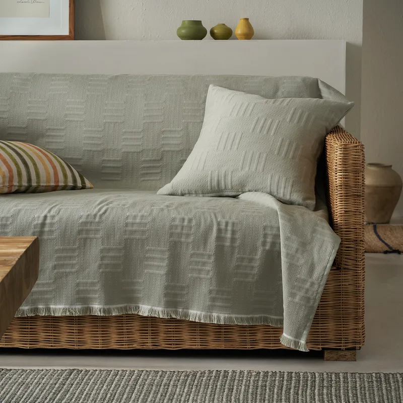 Ριχτάρι Τετραθέσιου Gofis Home Calyra Smoke Green 20-07-654-4/07 180x350