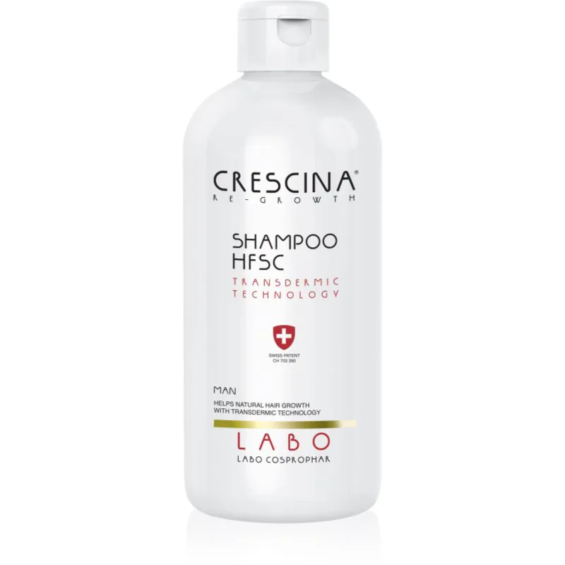 Crescina Transdermic σαμπουάν κατά της αραιώσης των μαλλιών και τριχόπτωσης για άντρες 500 ml