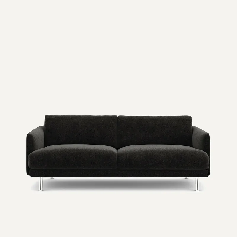 Καναπές από βελούδινο chenille ύφασμα Μ101xΠ195xΥ76cm