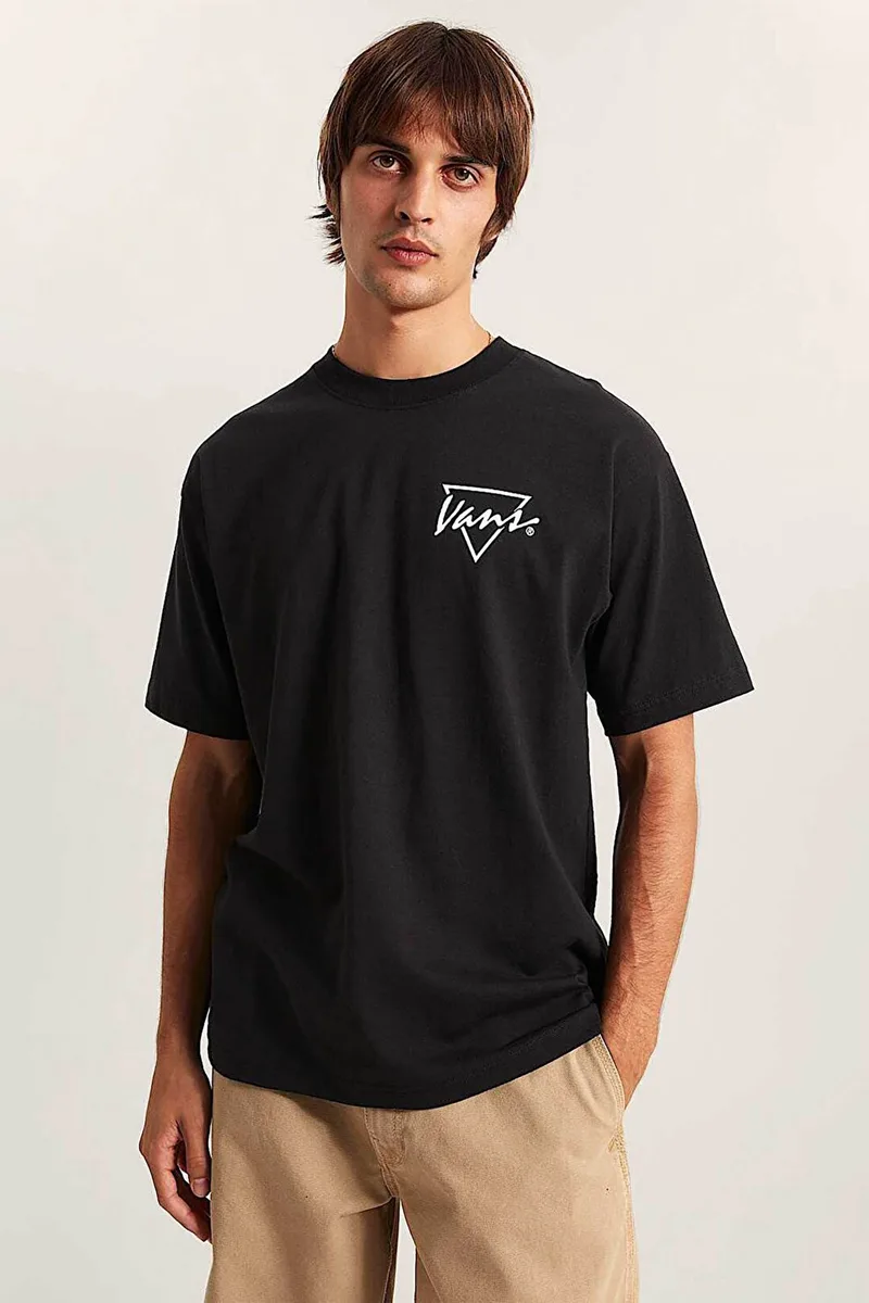 Vans ανδρικό T-shirt Relaxed Fit "Palm Drive" - VN000SXEBLK1 Μαύρο
