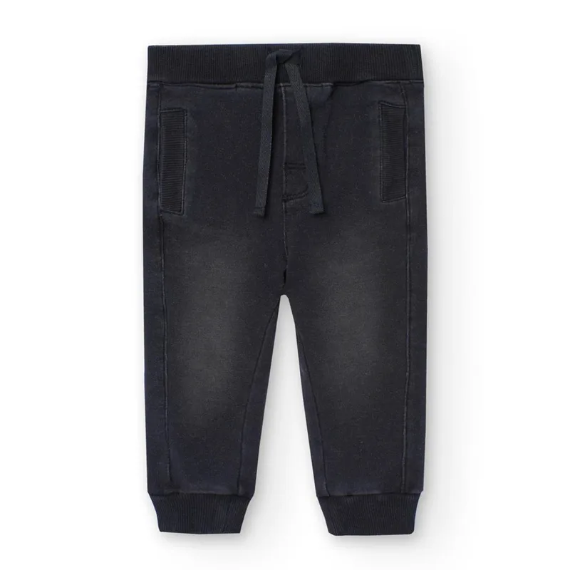 Παντελόνι φούτερ αγόρι Boboli-390248-BLACK