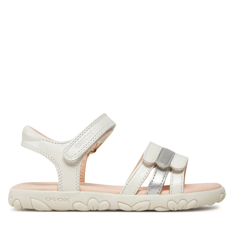 Σανδάλια Geox J Sandal Haiti Girl J458ZD 000NF C0459 S Λευκό