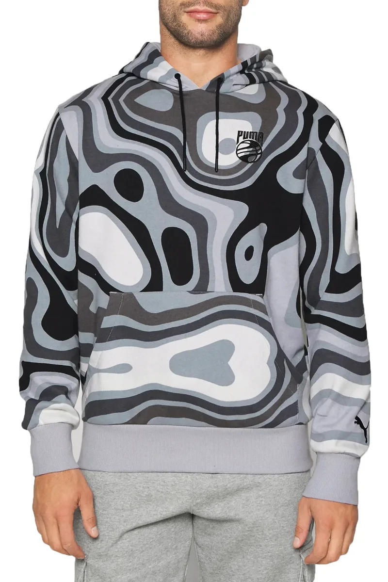Μπλούζα Μακρυμάνικη Puma Booster Ralph Print Hoodie 536498-01 Ανδρικό