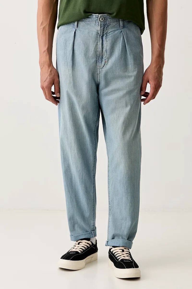 G-Star relaxed fit Ανδρικά Pleated Chino Denim Relaxed Tapered