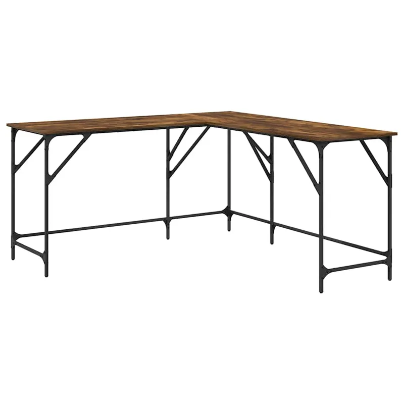 vidaXL Γραφείο Καπνιστή Δρυς 149x149x75 εκ. από Επεξεργασμένο Ξύλο