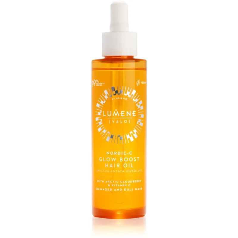 Lumene Nordic-C [VALO] Glow Boost δυναμωτικό λάδι για φωτεινότητα για ξηρά και κατεστραμμένα μαλλιά 75 ml