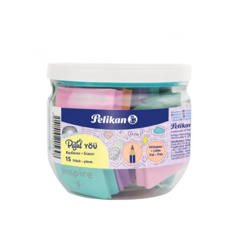Γομολάστιχα Vinyl Pelikan Pastel You 606189 ( Τυχαία επιλογή χρώματος)