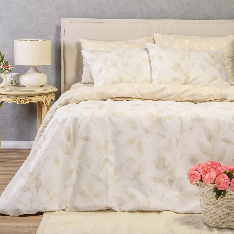 Σετ σεντονια υπερδιπλα (λ) pearl beige ultra line (160χ200+32)