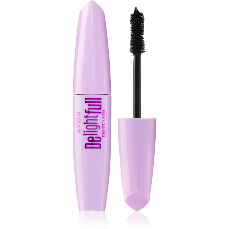 Avon DelightFull False Lash μάσκαρα για επιμήκυνση και γεμάτες βλεφαρίδες απόχρωση Blackest Black 10 ml