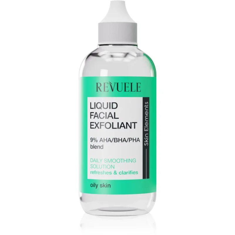 Revuele Liquid Facial Exfoliant 9% AHA/BHA/PHA blend ορός πίλινγκ για απολέπιση για λιπαρή επιδερμίδα 125 ml