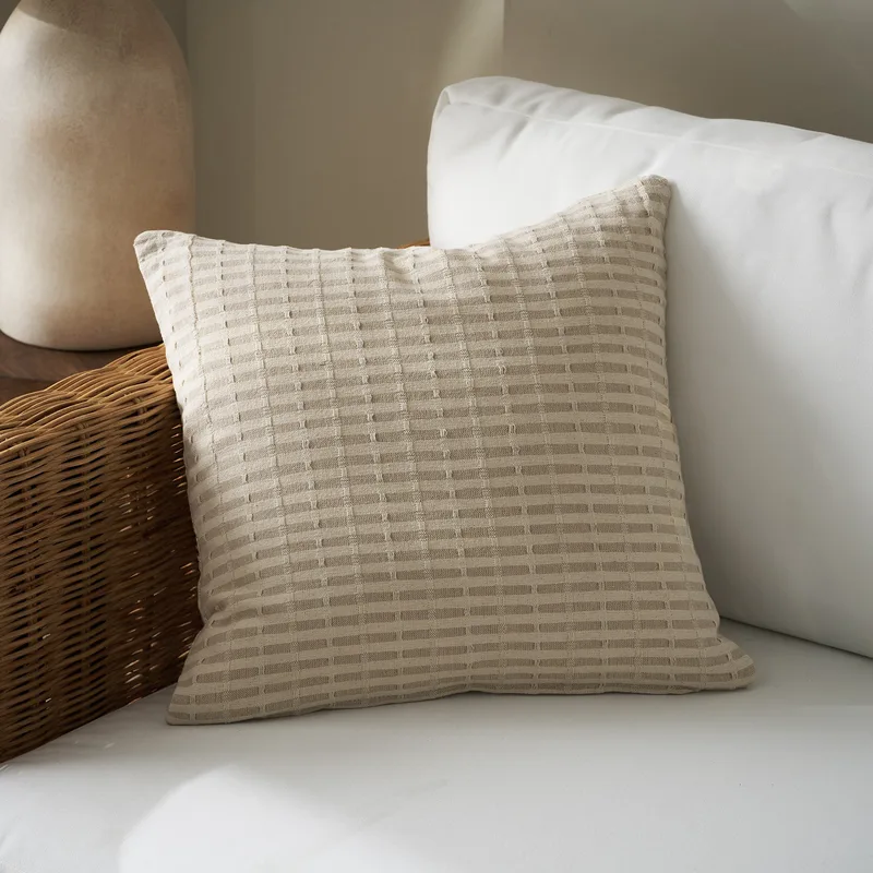 Μαξιλαροθήκη Διακόσμησης Gofis Home Elysia Hemp Μπεζ 20-05-531/06 43x43