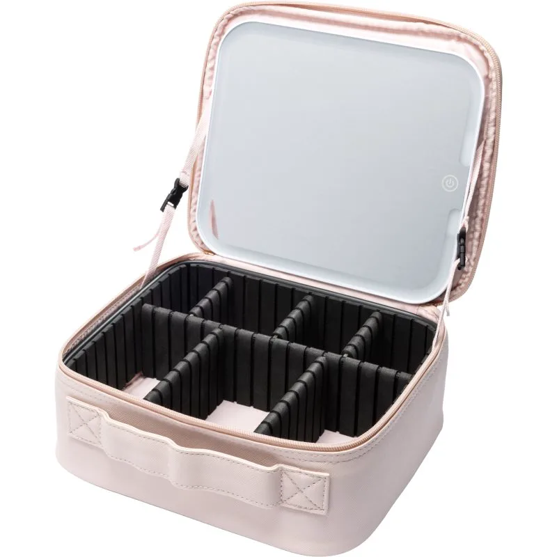 Notino Beauty Box With LED Mirror βαλιτσάκι καλλυντικών με καθρέφτη LED Ροζ 1 τμχ