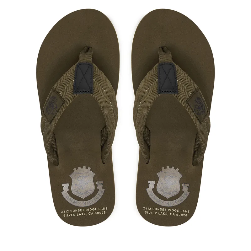 Σαγιονάρες Tommy Hilfiger Patch Hilfiger Beach Sandal FM0FM05804 Πράσινο