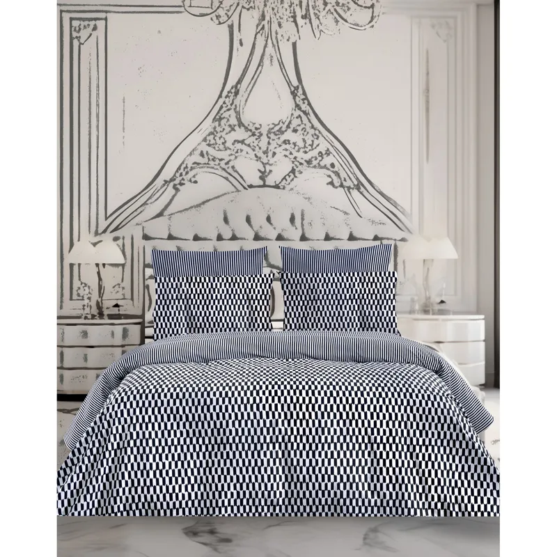 Σετ Σεντόνια King Size 4 Τεμαχίων Makis Tselios Check 270x290