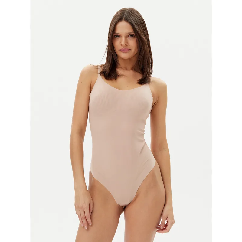 Calvin Klein Underwear Ολόσωμος κορσές σύσφιξης LV00QF8295 Μπεζ